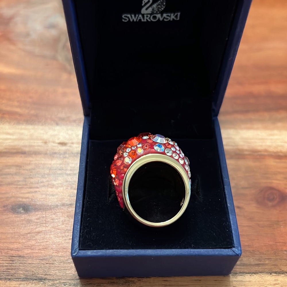 Swarovski Chic Multi Red Ring - image 7